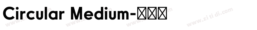 Circular Medium字体转换 Circular Medium字体转换